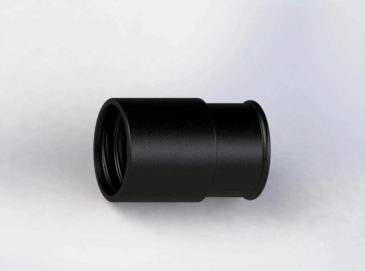 KS0163-HM（Straight connector with internal thread, joint mouth ID37.4, equipped with hose OD43）